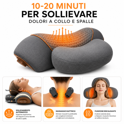 Cuscino Massaggiatore Cervicale 3 in 1