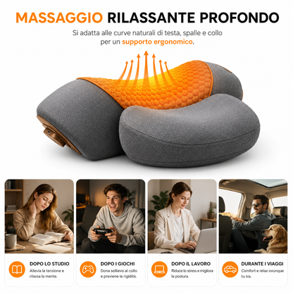 Cuscino Massaggiatore Cervicale 3 in 1